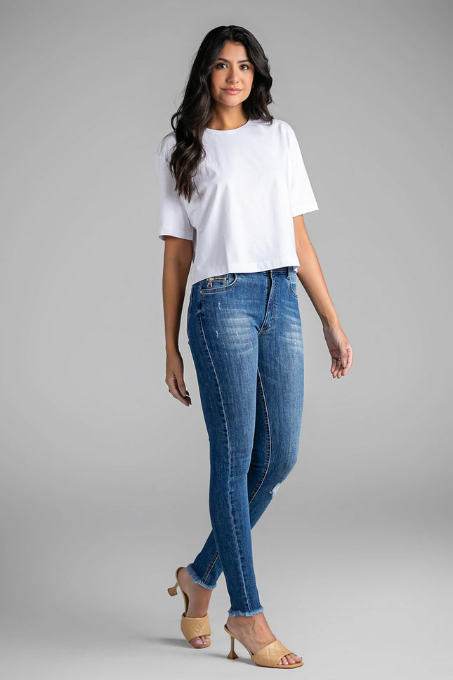 Calça Feminina Skinny Alta