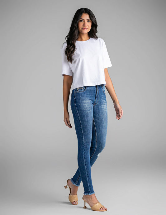 Calça Feminina Skinny Alta