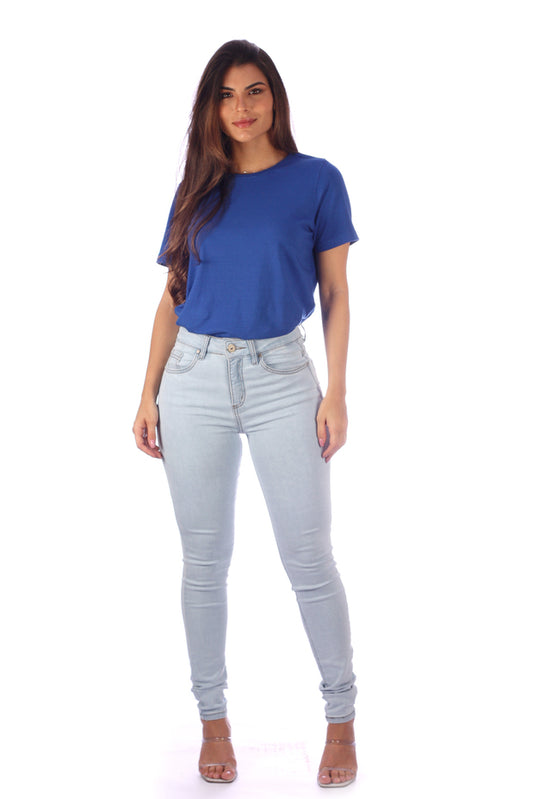Calça Feminina Skinny Alta Clara
