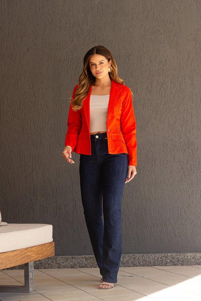 Calça Feminina Tradicional Alta Boot Cut