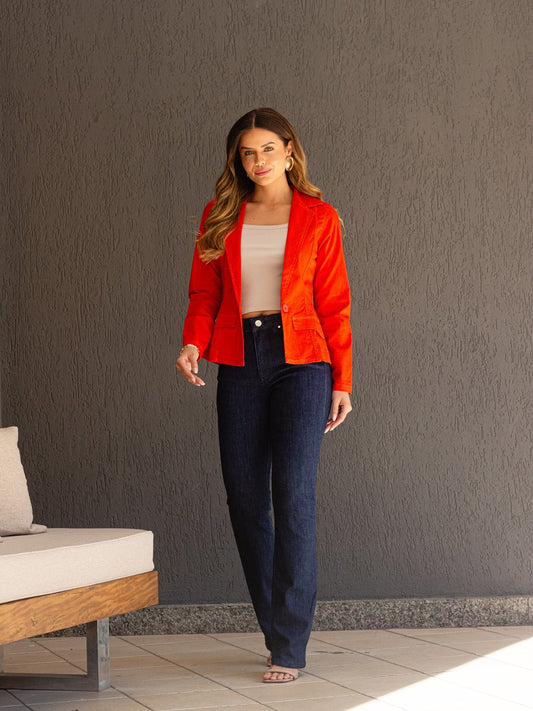 Calça Feminina Tradicional Alta Boot Cut