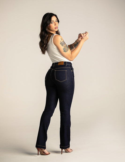 Calça Feminina Tradicional Alta Boot Cut