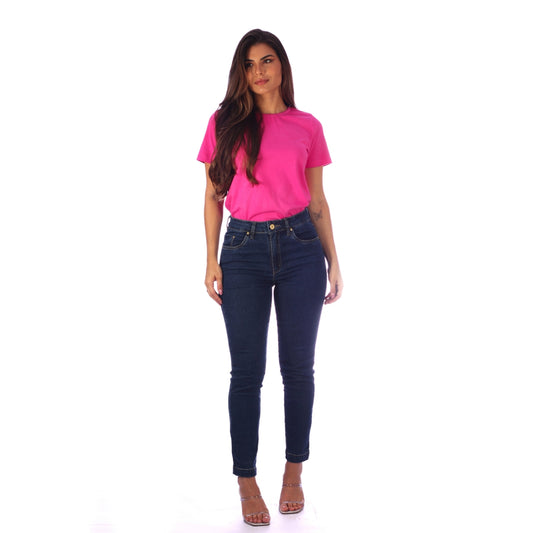 Calça Feminina Tradicional Alta Cropped - www.latifundio.com.br