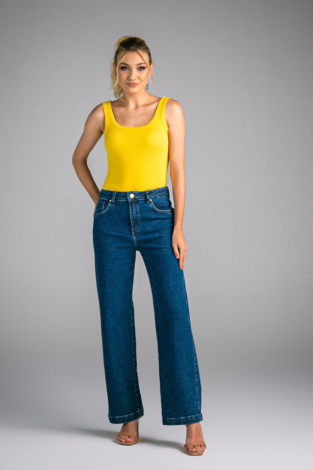 Calça Feminina Tradicional Alta Reta