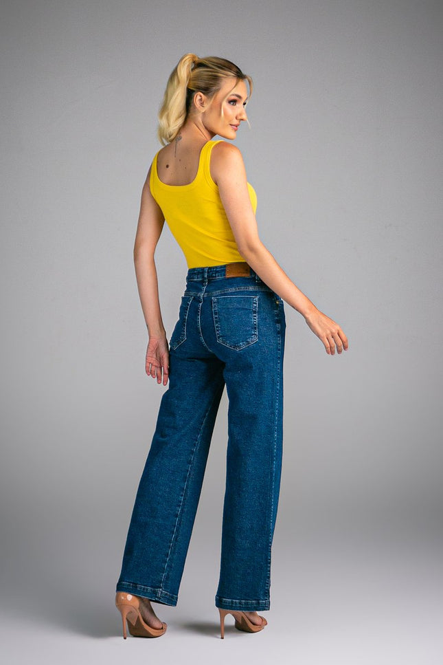 Calça Feminina Tradicional Alta Reta