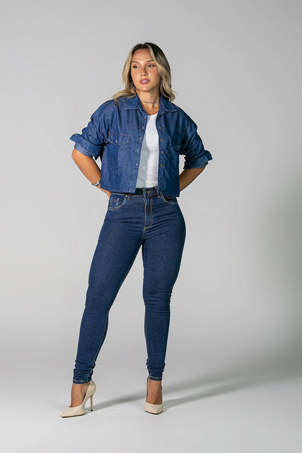 Calça Feminina Tradicional Alta Skinny