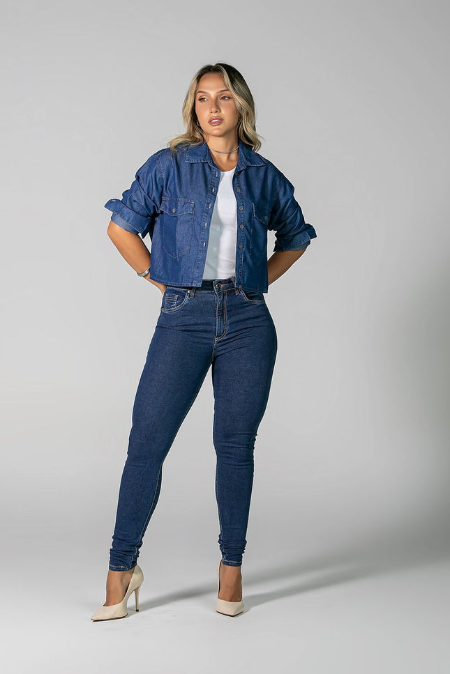 Calça Feminina Tradicional Alta Skinny