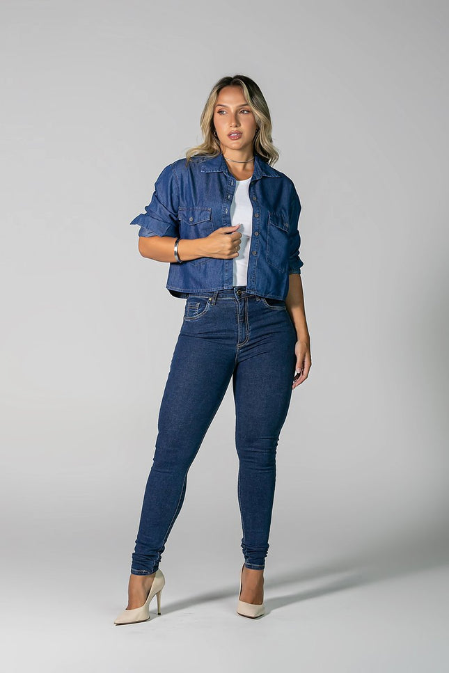 Calça Feminina Tradicional Alta Skinny