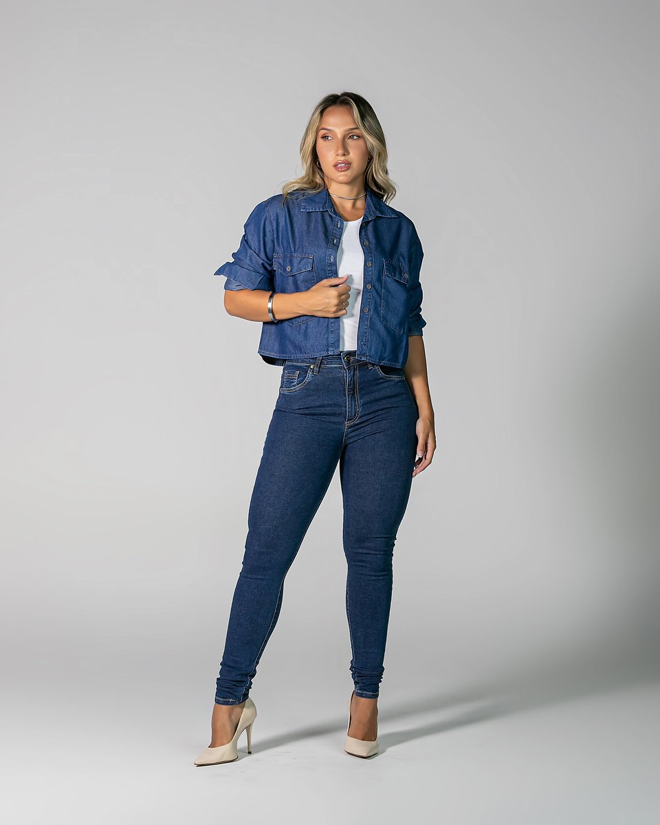 Calça Feminina Tradicional Alta Skinny