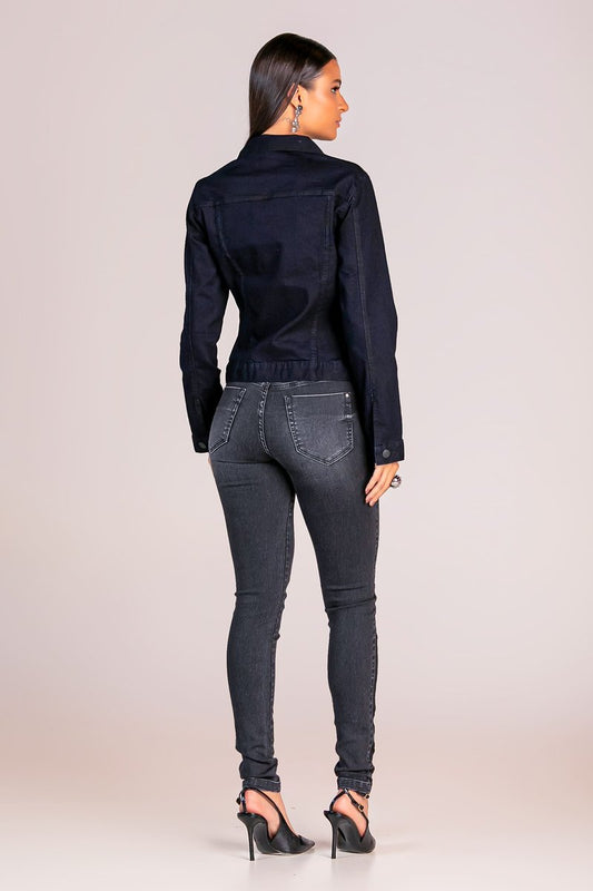 Calça Feminina Tradicional Alta Skinny - Jeans Black