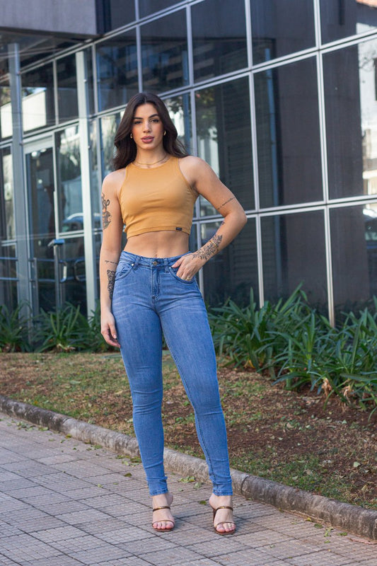 Calça Femininina Alta Skinny