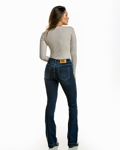 Calça Flare Alta Stone