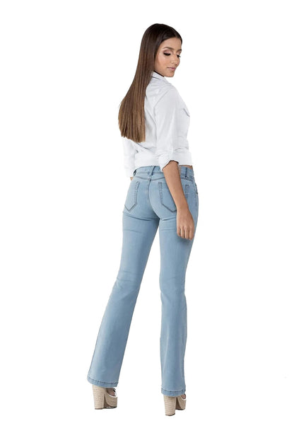 Calça Jeans Feminina Flare Latifundio Intermediária