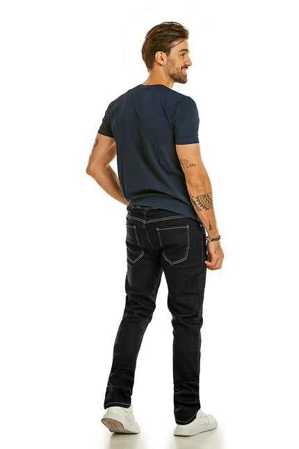 Calça Jeans Masculina Latifundio Jogger Preto - www.latifundio.com.br