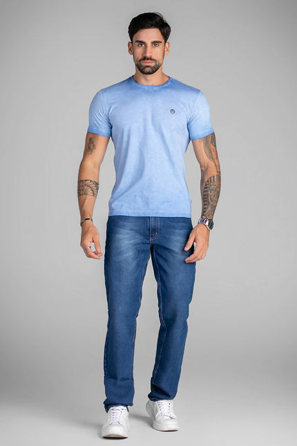 Calça Masculina Jeans Reta