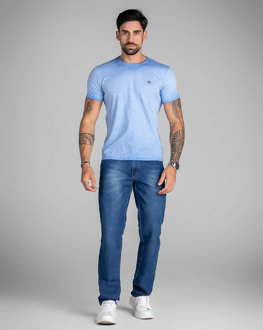 Calça Masculina Jeans Reta