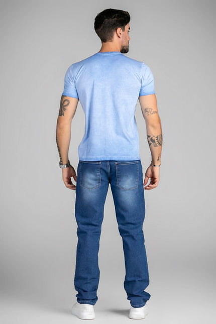 Calça Masculina Jeans Reta