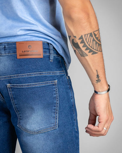 Calça Masculina Jeans Reta