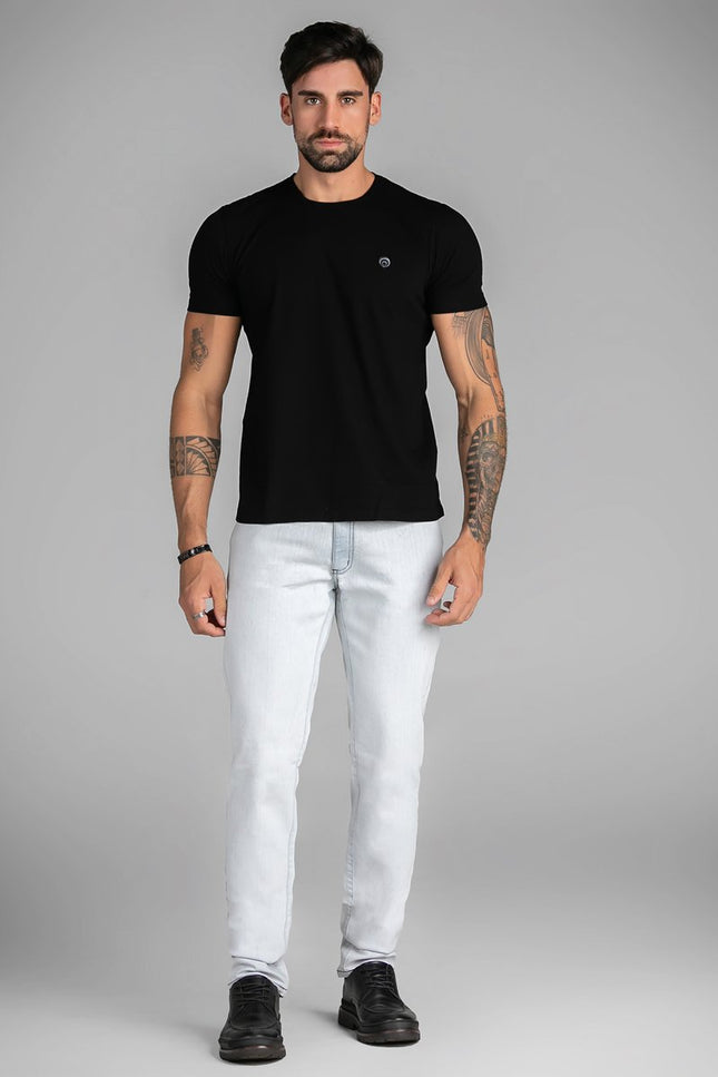 Calça Masculina Jeans Reta Clara