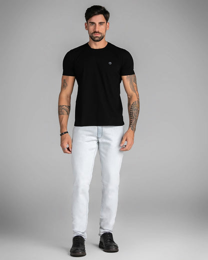 Calça Masculina Jeans Reta Clara