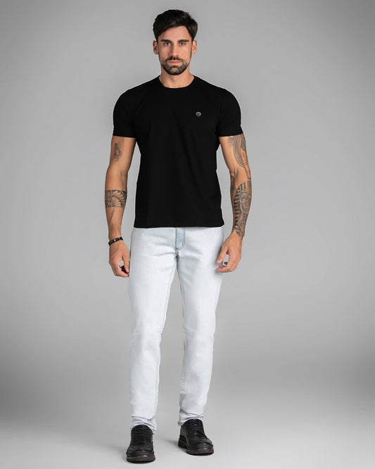 Calça Masculina Jeans Reta Clara