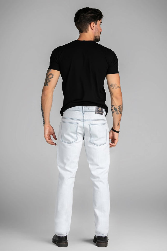 Calça Masculina Jeans Reta Clara