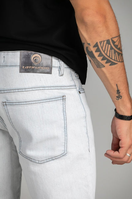 Calça Masculina Jeans Reta Clara
