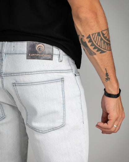 Calça Masculina Jeans Reta Clara