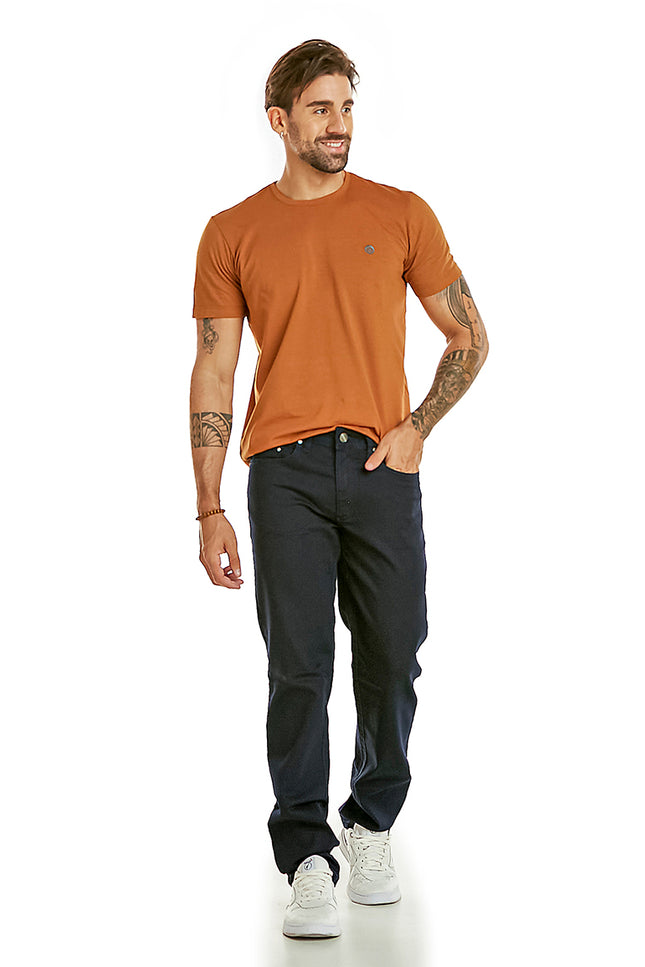 Calça Masculina Reta Jeans Escura