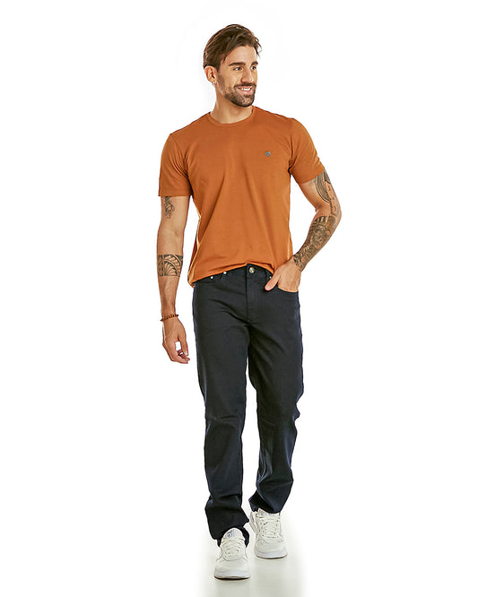 Calça Masculina Reta Jeans Escura