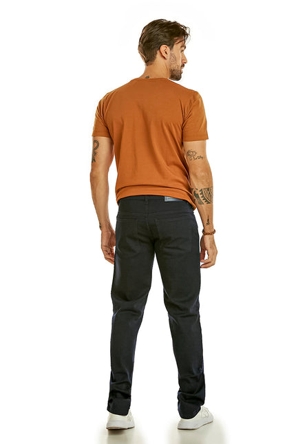 Calça Masculina Reta Jeans Escura