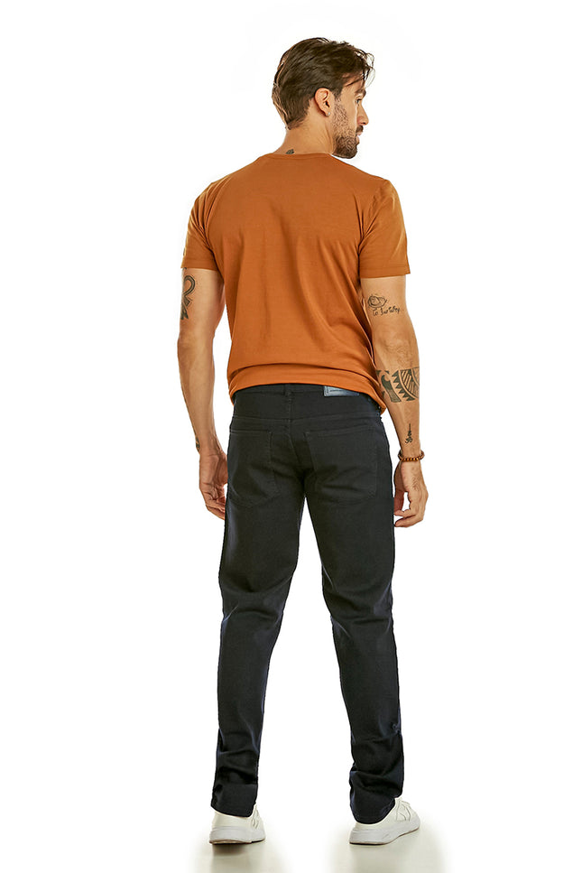 Calça Masculina Reta Jeans Escura