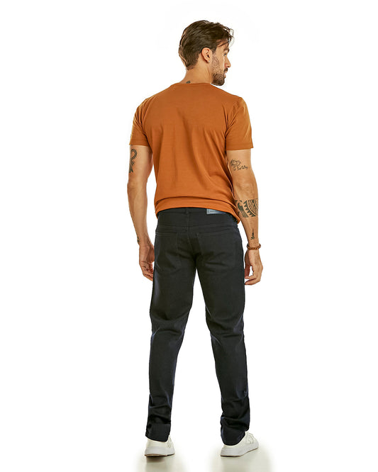 Calça Masculina Reta Jeans Escura