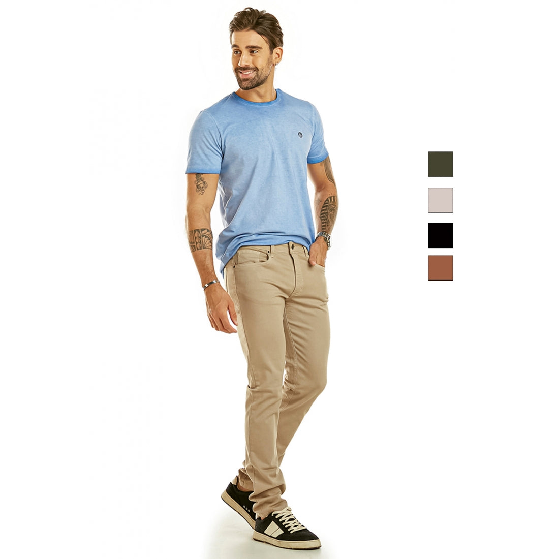 Calça Masculina Sarja Fit Latifundio