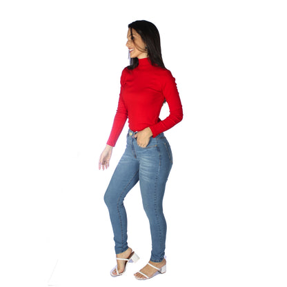 Calça Skinny Alta Jeans - www.latifundio.com.br