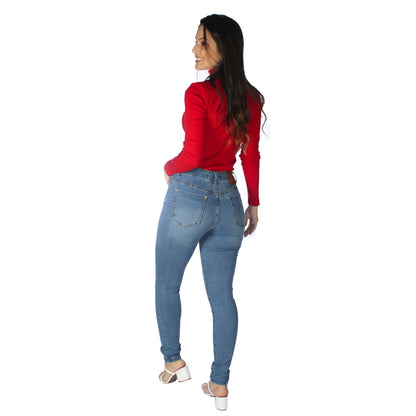 Calça Skinny Alta Jeans - www.latifundio.com.br