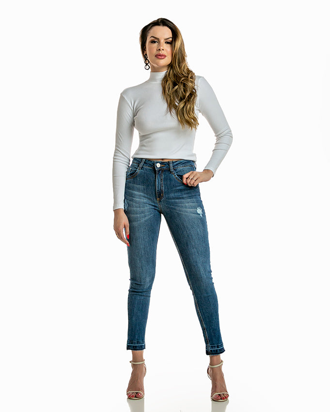 Calça Skinny Alta Jeans