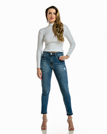 Calça Skinny Alta Jeans