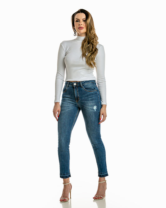 Calça Skinny Alta Jeans