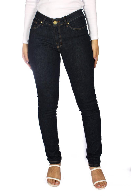 Calça Skinny Jeans Feminina - Jeans Escuro