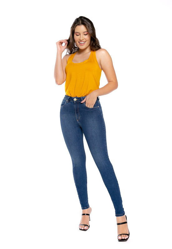 Calça Skinny Tradicional Alta - www.latifundio.com.br