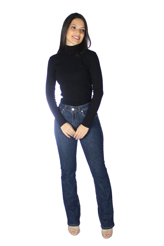 Calça Tradicional Alta Boot Cut - www.latifundio.com.br