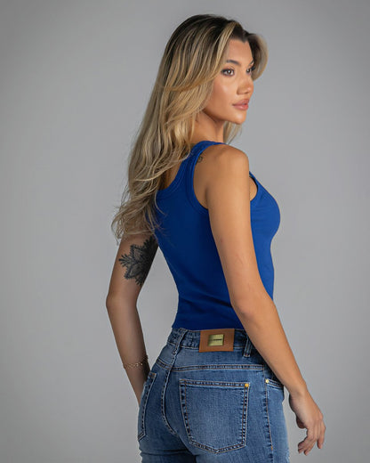 Calça Tradicional Skinny Com Puídos