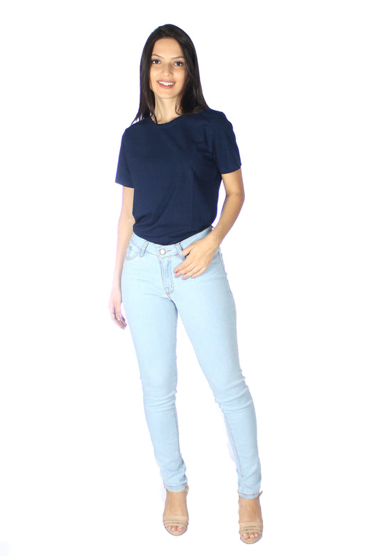 Calça Tradicional Skinny Jeans Claro - www.latifundio.com.br