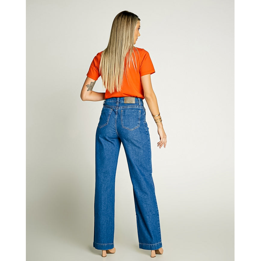 Calça Wide Leg Jeans