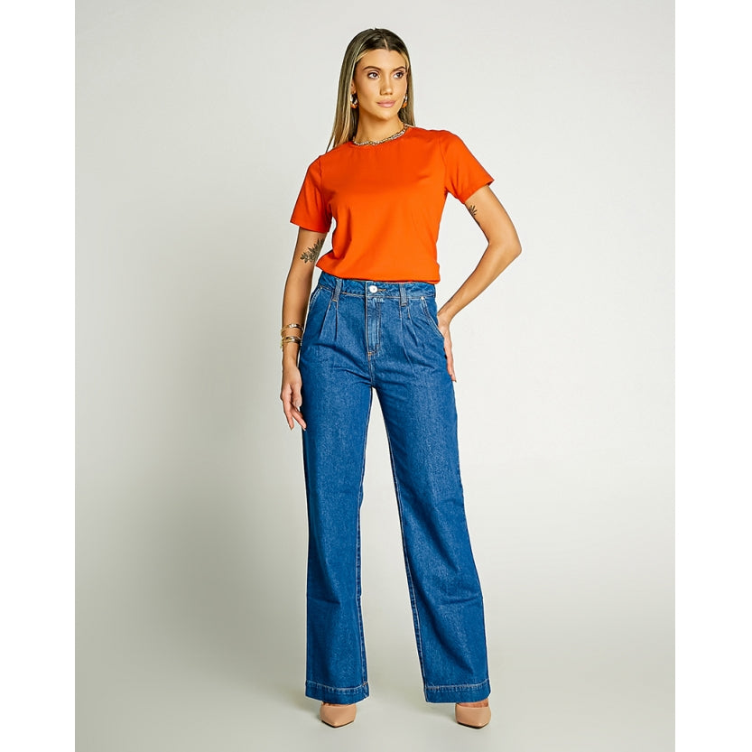 Calça Wide Leg Jeans