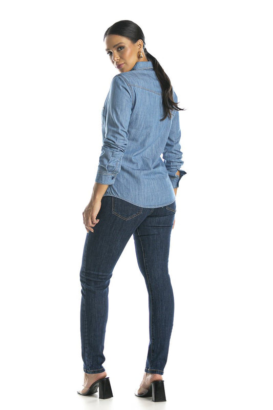 Camisa Feminina de Manga Longa