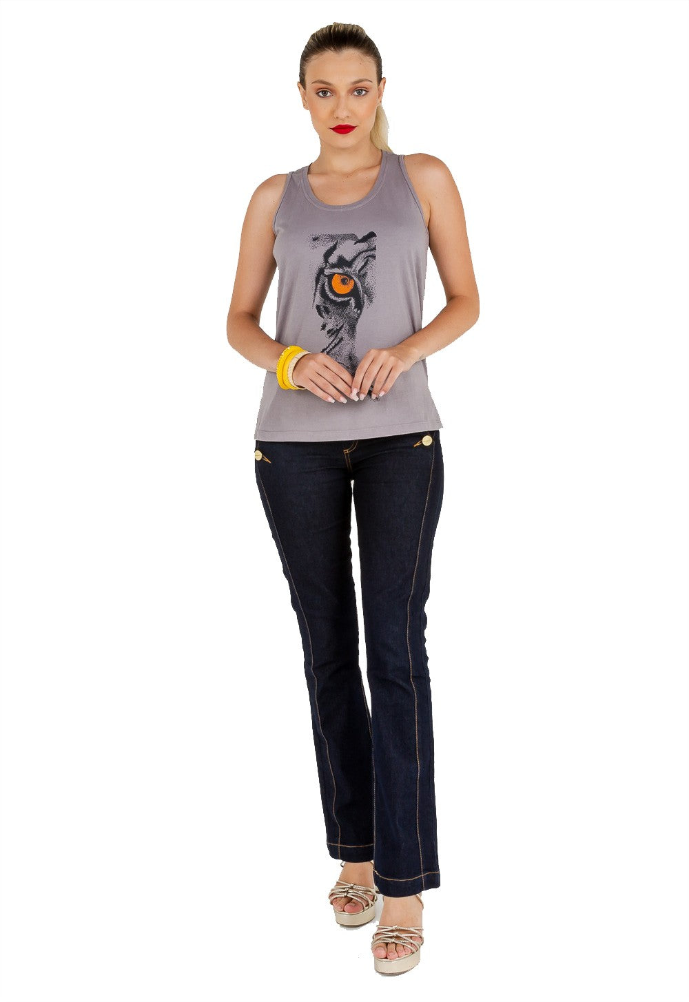 Camiseta Básica Malha Latifundio Estampa Eye - www.latifundio.com.br