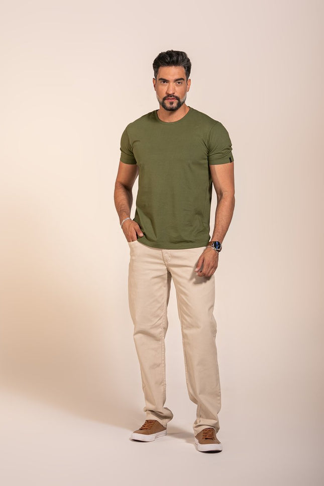 Calça Masculina Reta Five Pockets Colors - Off White