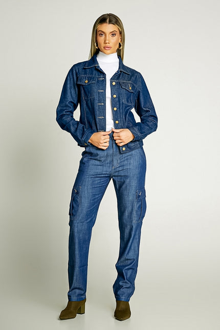 Jaqueta Jeans Feminina - www.latifundio.com.br